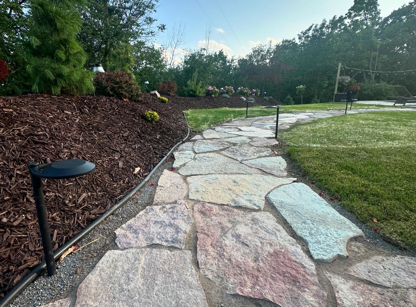 Paver patio and walkway installation by Precision Property Works